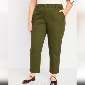 Old Navy Women's Straight Leg Pants - Olive Green